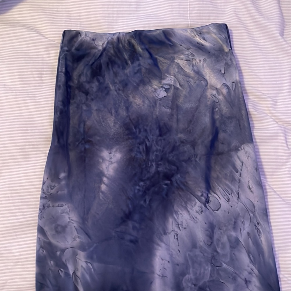 Blue Midi Skirt
